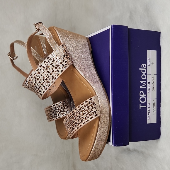Top Moda Desire1 Champagne Size 9 NWT in Original Retail box - Picture 15 of 16
